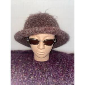 Vintage Fuzzy Wool Winter Hat